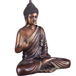 Vintage Pure Brass Blessing Buddha Statue | 15" Handcrafted Sculpture | Traditional Artistry | Sacred Collection | Premium Decor | Jaipurio